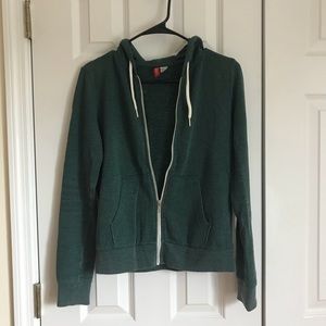 H&M || Green Zip-Up Hoodie